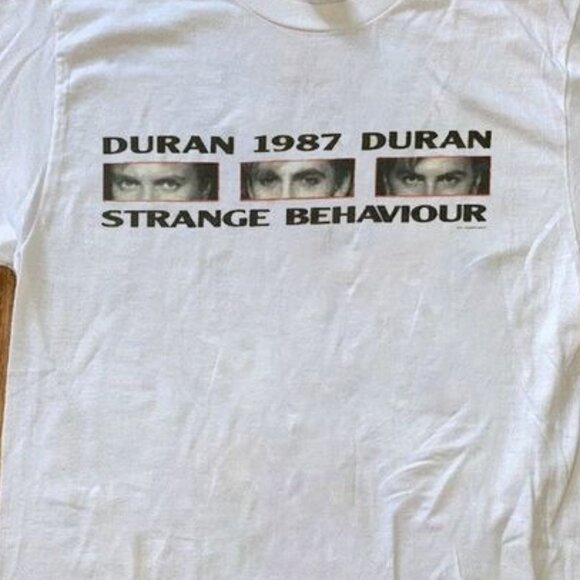 Duran Duran Strange Behaviour 1987 Concert Tour Rock Band Graphic Fan T-Shirt 90 - Picture 2 of 6